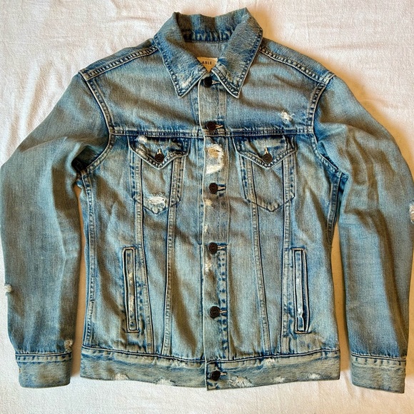 Able Light Blue Denim Jacket - S - Picture 1 of 6